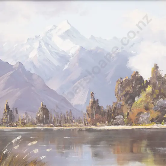 Michael Soper - Lake Matheson - Oil on Board