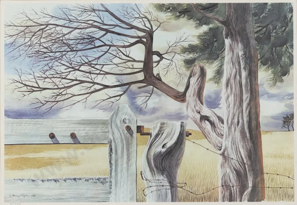 E Mervyn Taylor - The Hay Paddock (reproduction print) Image 1++