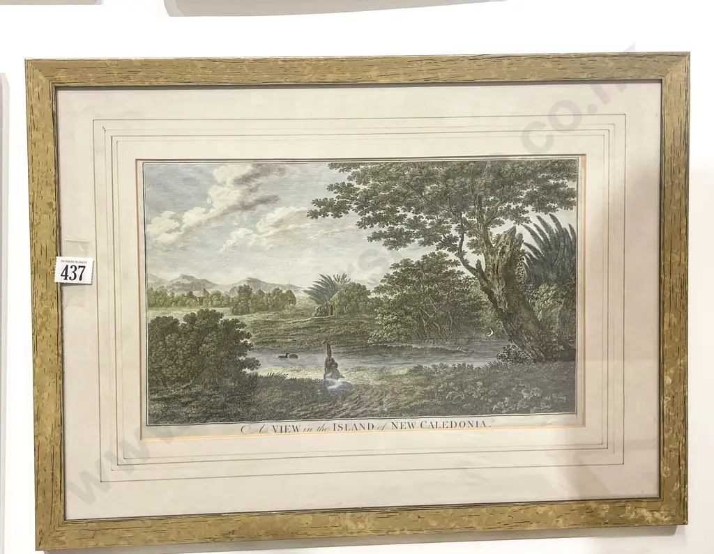 Pair of Framed Coloured Bookplates Image 1++