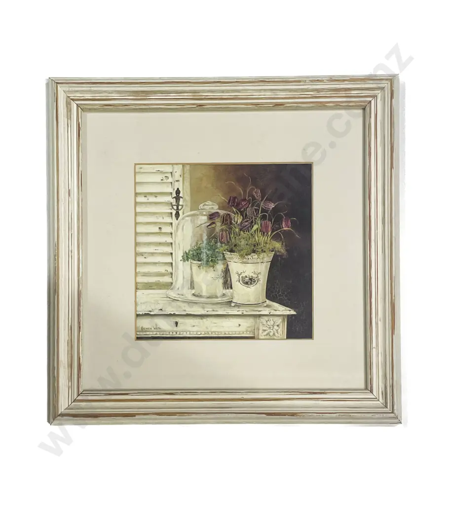 Pair of Botanical Study Watercolours together with Print Image 1++