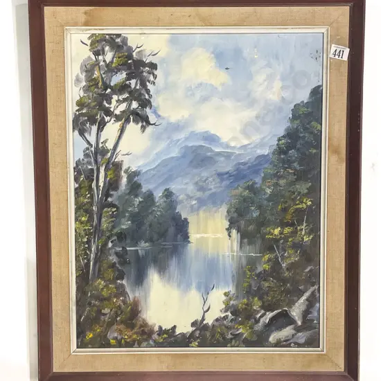 Two Framed Oil Works