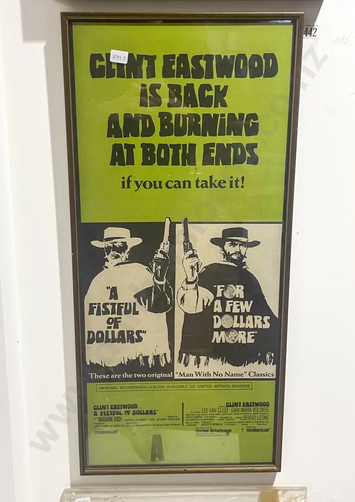 Two Framed Vintage Movie Posters Image 1++