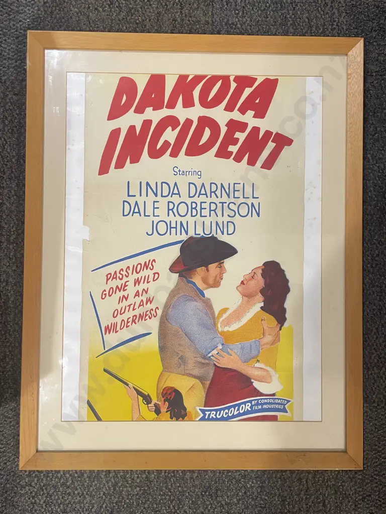 Two Framed Vintage Movie Posters Image 1++