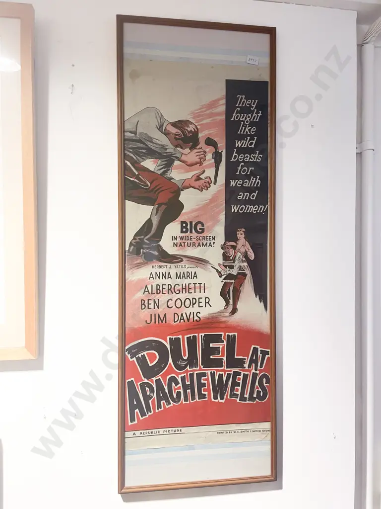 Three Assorted Framed Vintage Movie Posters Image 1++