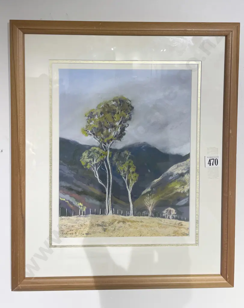 Richard.B.Pike Mountain Scape Pastel on Paper Image 1++