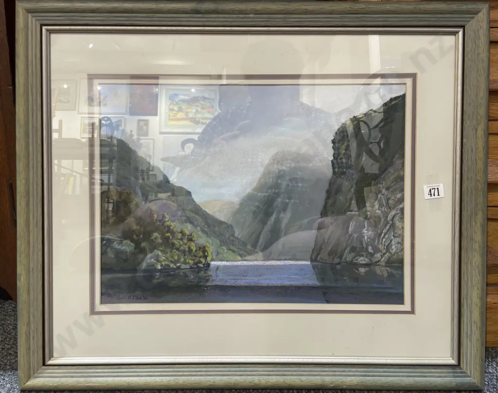 Richard B.Pike "Doubtful Sound" Pastel Image 1++