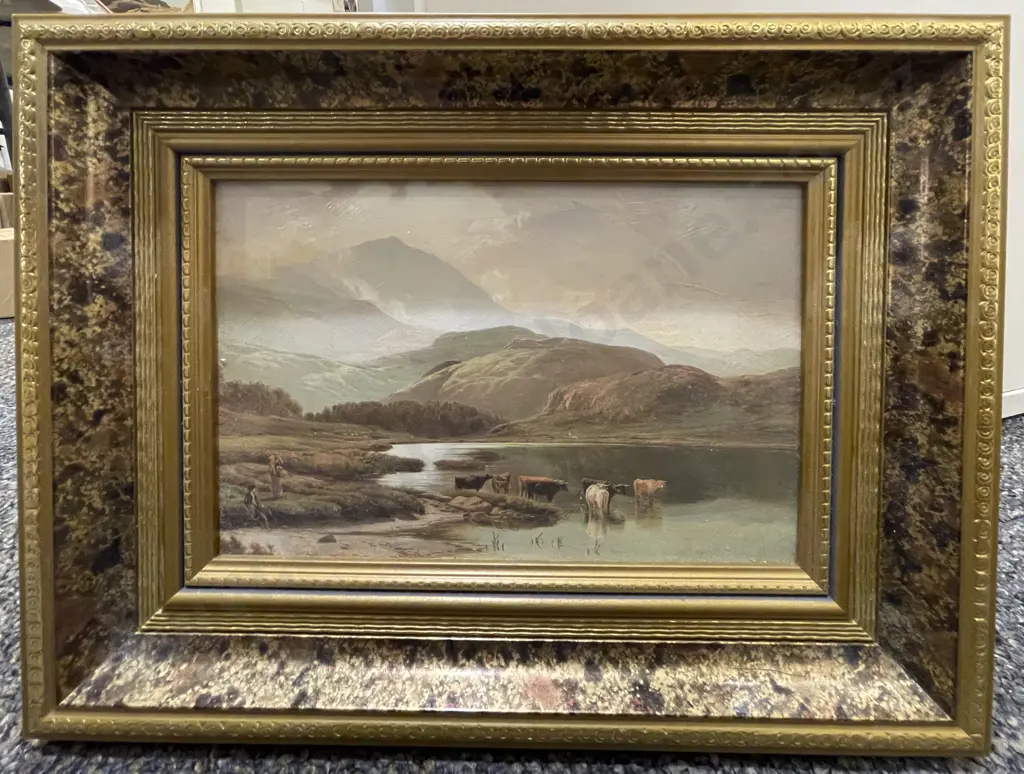 Sidney Richard Percy "Low Tarn near Coniston" Textured Print Image 1++