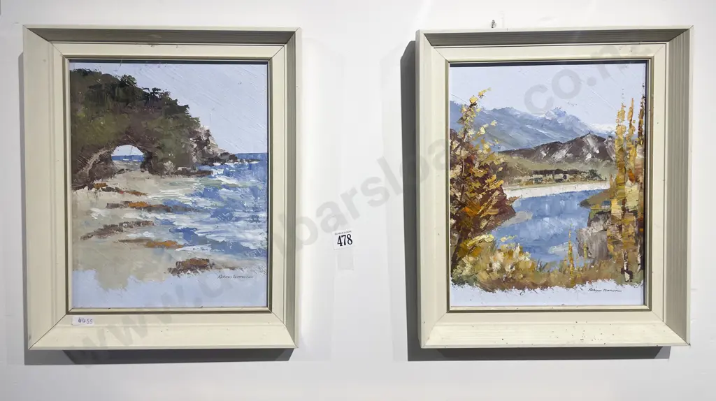 Pair of Oil Works by Robena Templeton Image 1++