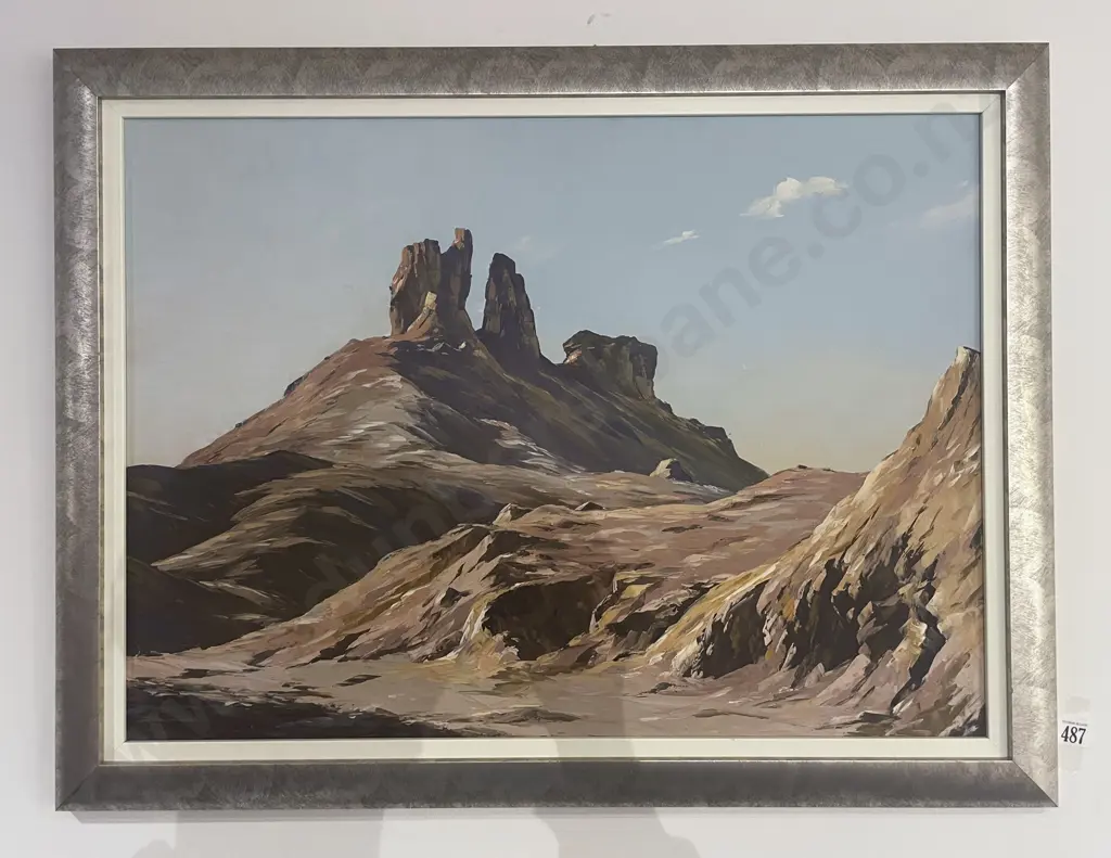 Kenneth Nelson "The Rock Spiers Central Otago" Oil on Board Image 1++