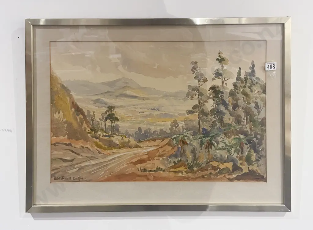 B.Delph "Bryndrwyn Range" Watercolour *PHOTO CHANGE Image 1++