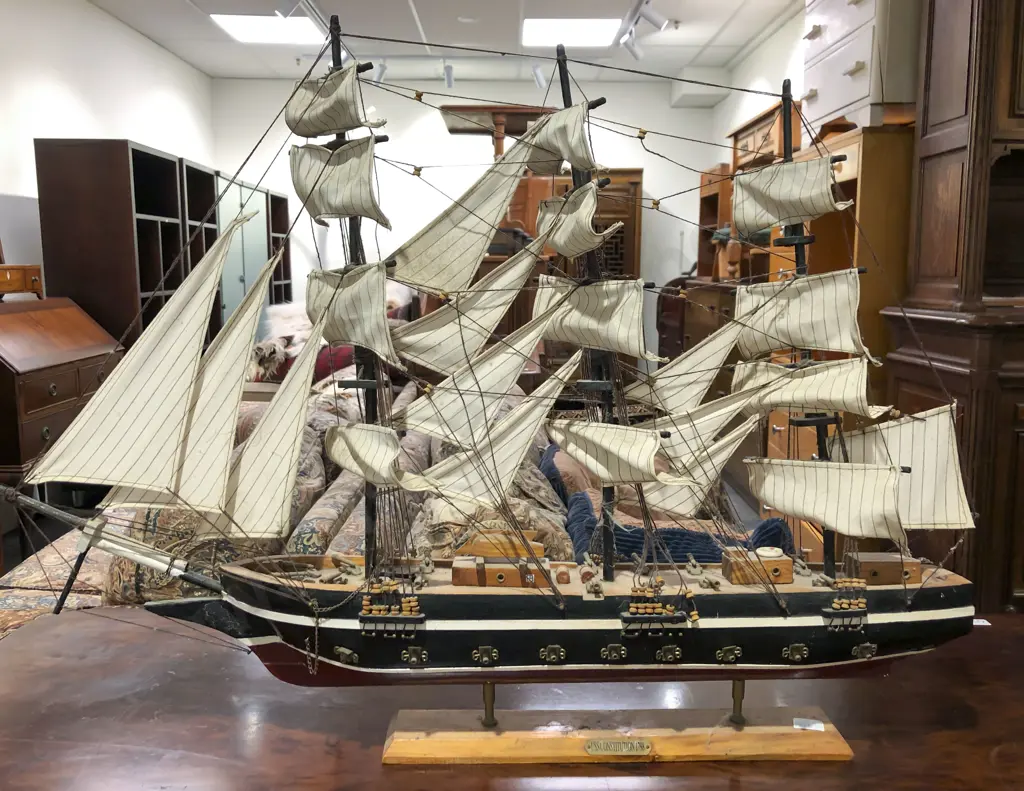 Model Ship of the "USS Constitution 1798" Image 1++