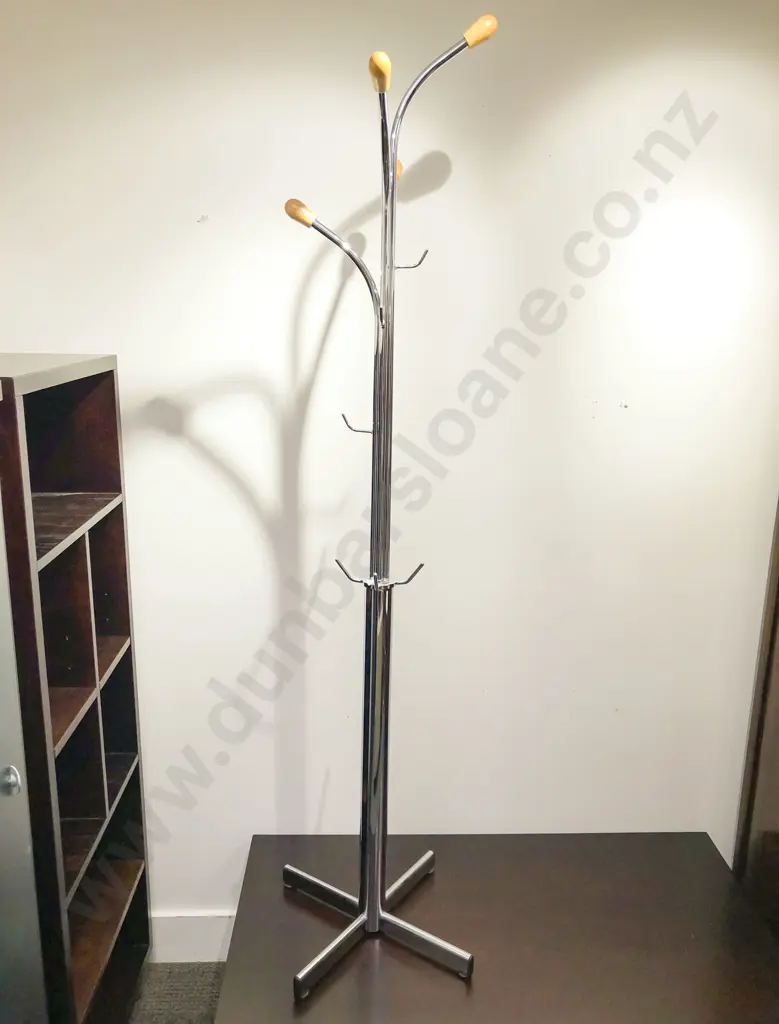 Modern Chrome Coat Rack Image 1++