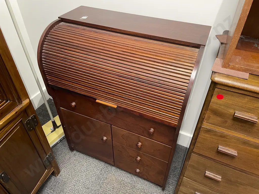 Repro Writing Bureau together with Office Chair and Vintage Whisk-Away Image 1++