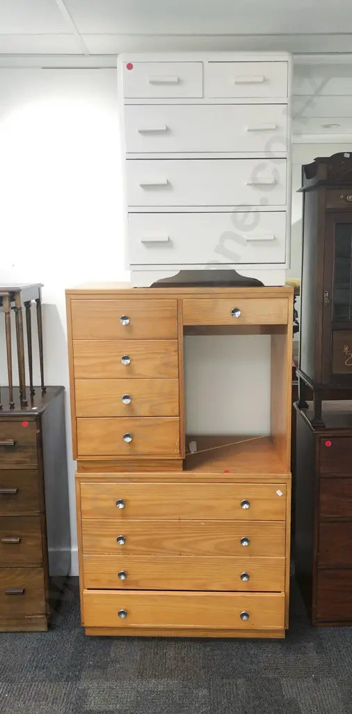 Pine Desk and Chest together with Other Chest Image 1++