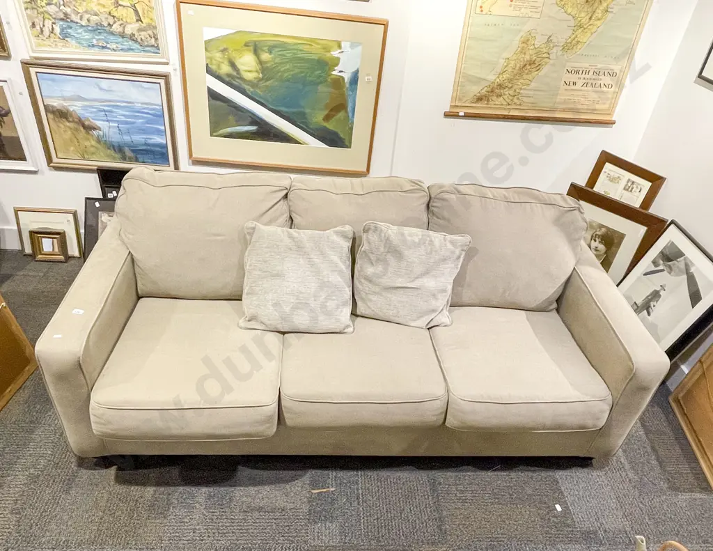 Modern Upholstered Three Seater Sofa Image 1++