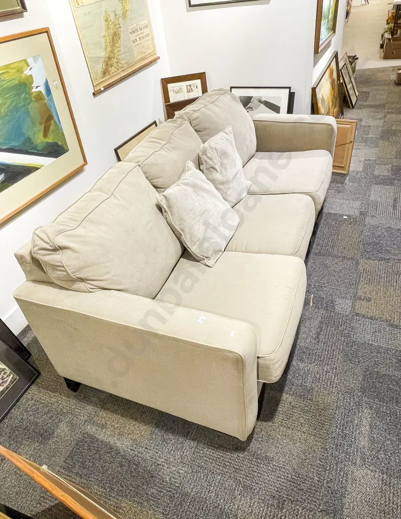 Modern Upholstered Three Seater Sofa Image 1++