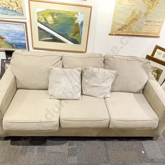 Modern Upholstered Three Seater Sofa