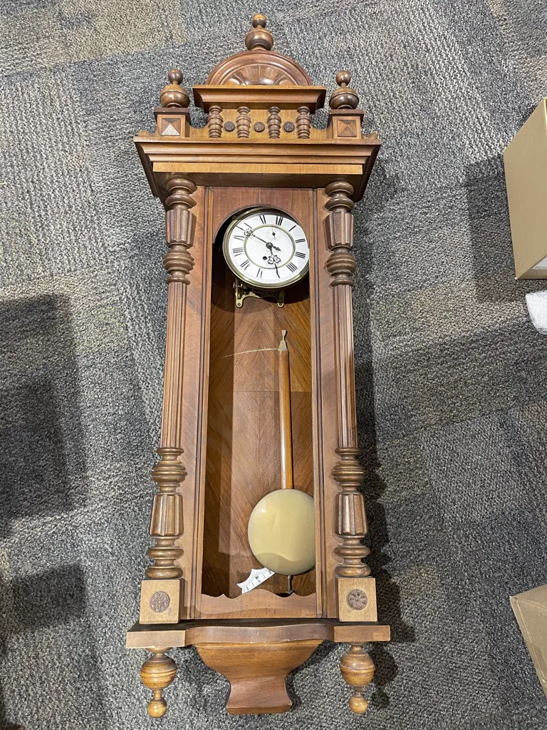 Mahogany Cased Wall Clock Image 1++