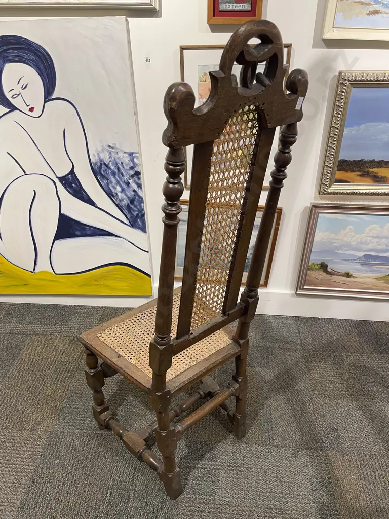 Oak High Back Wycombe Seated Single Chair Image 1++