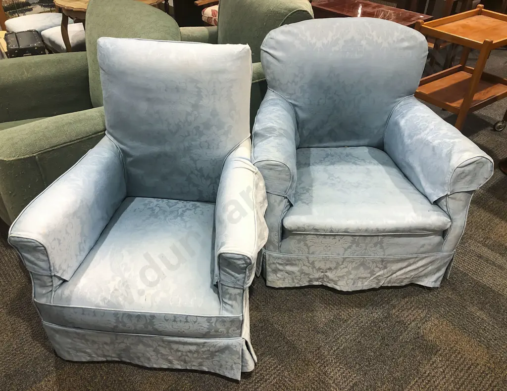 Pair of Upholstered Armchairs Image 1++