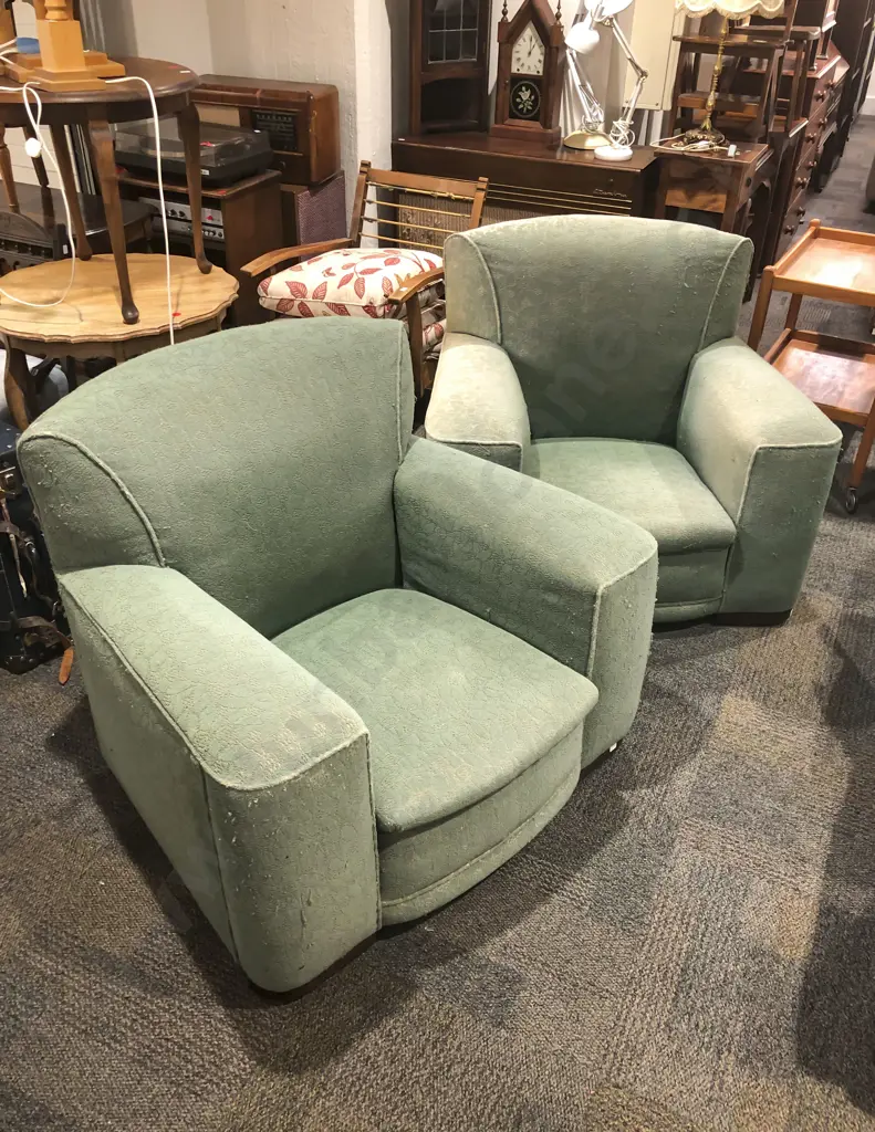 Pair of Upholstered Armchairs Image 1++