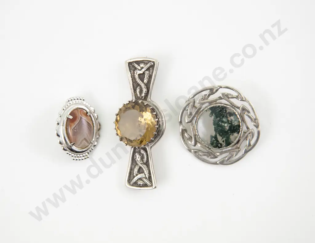 Three S/S Scottish Brooches Image 1++