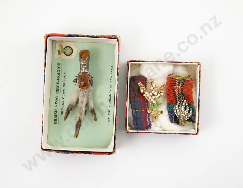 Grouse Claw Brooch with Two Others Image 1++