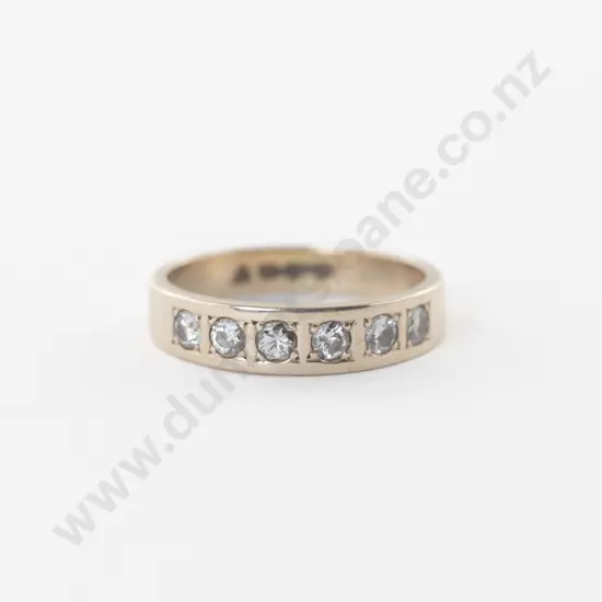 14ct Six Stone Diamond Band Ring