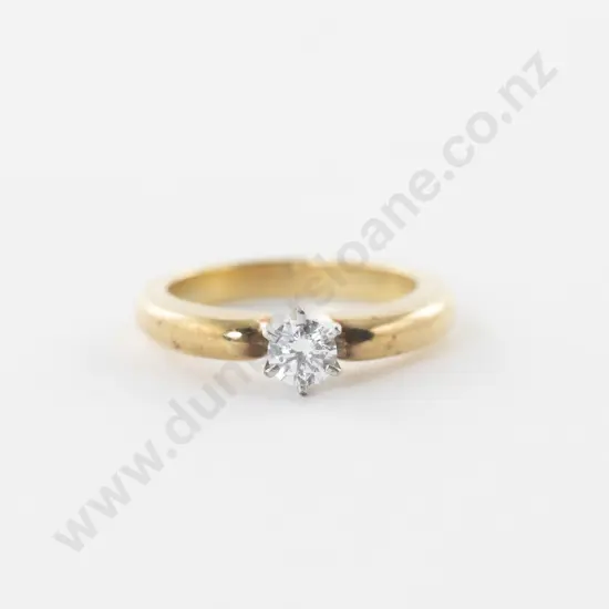 18ct Solitaire Diamond Ring