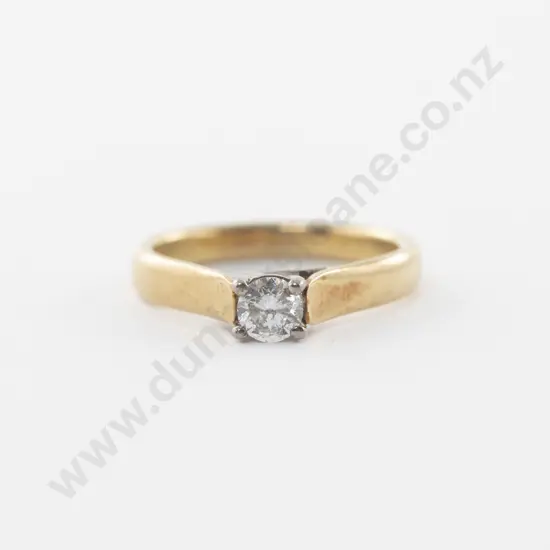 18ct Solitaire Diamond Ring
