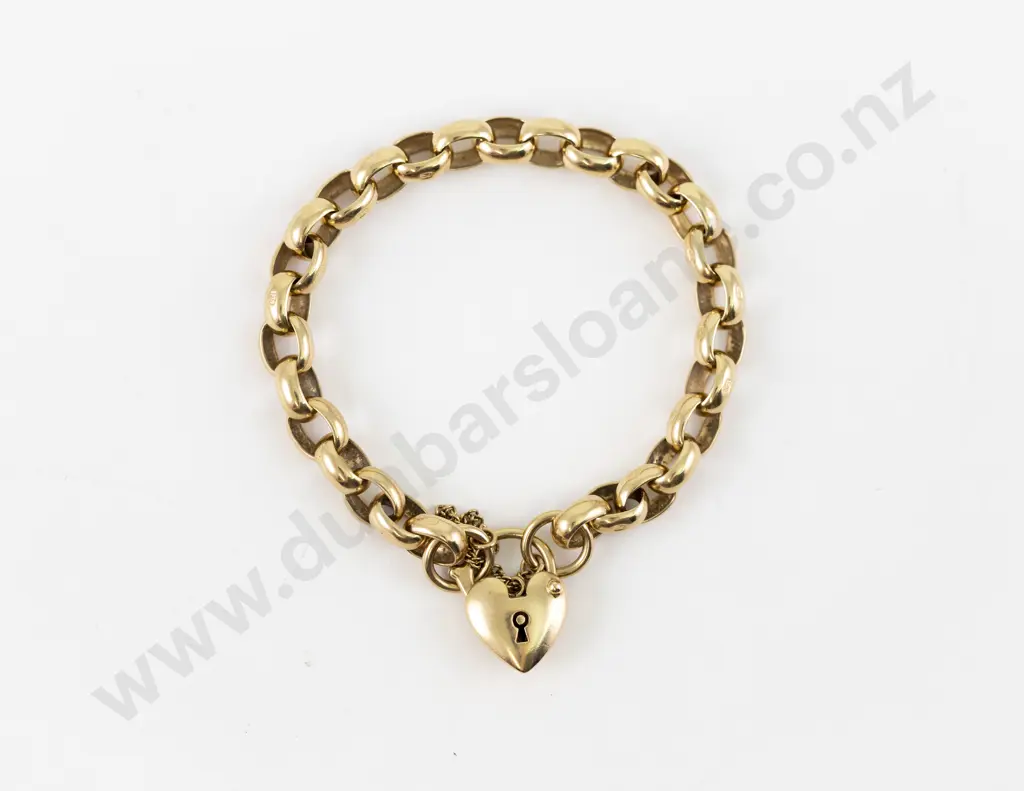 9ct Trace Link Bracelet Image 1++