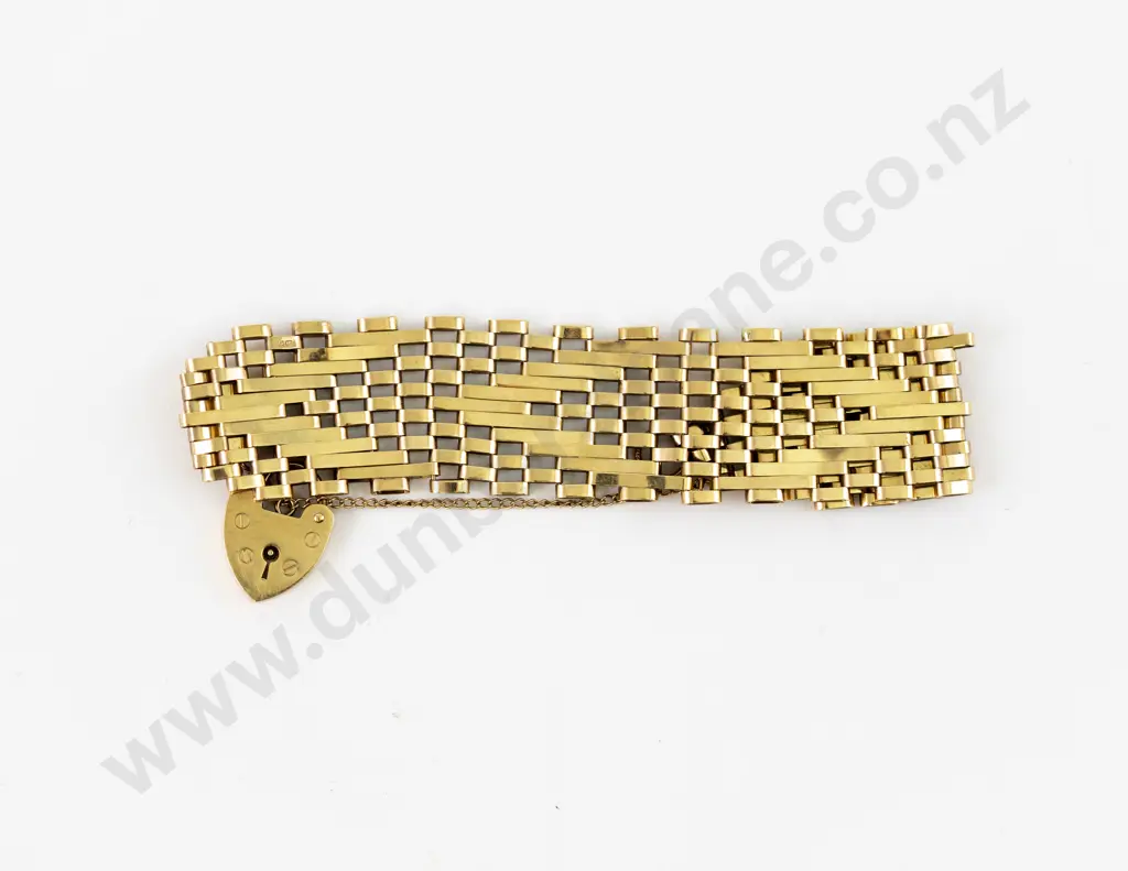 9ct Gate Link Bracelet Image 1++