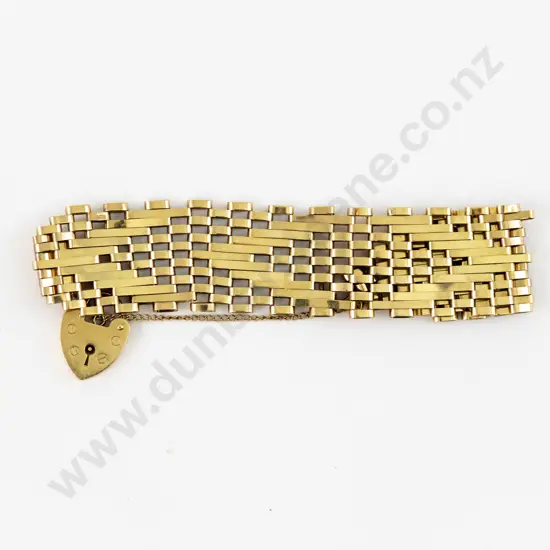 9ct Gate Link Bracelet
