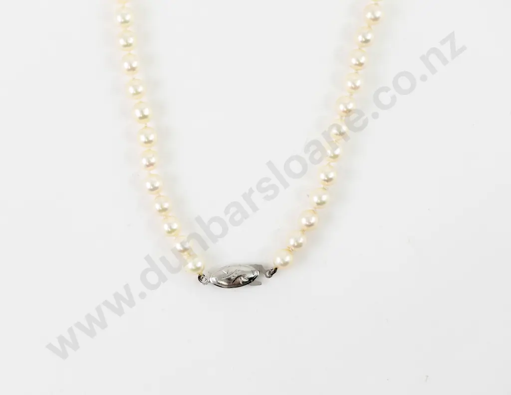 Single Strand Uniform Cultured Pearl Necklace Image 1++