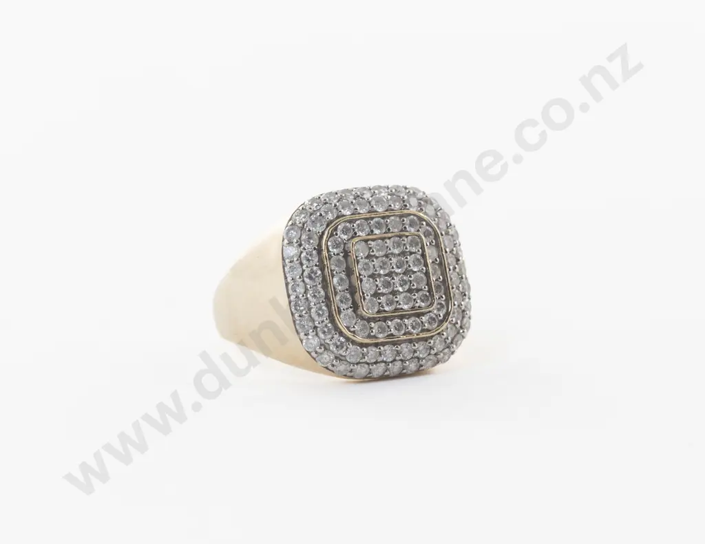 10ct 97Stone Diamond Cluster Ring Image 1++