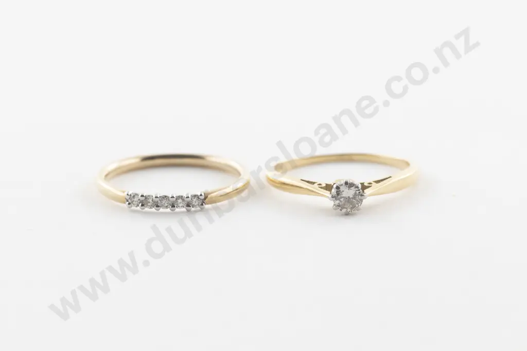18ct Solitaire Diamond Ring Image 1++