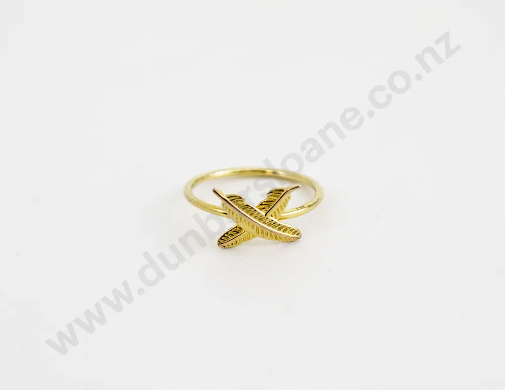 Boh Runga (NZ) 9ct Feather Kisses Ring Image 1++