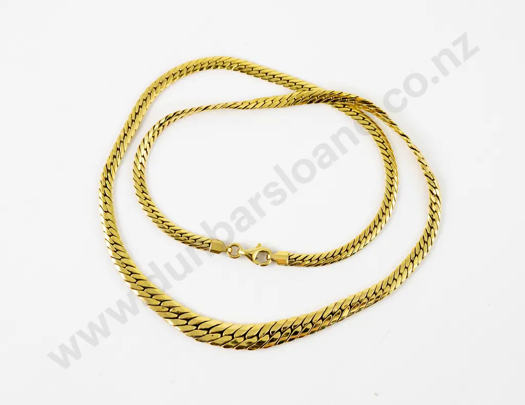9ct Snake Link Neck Chain Image 1++