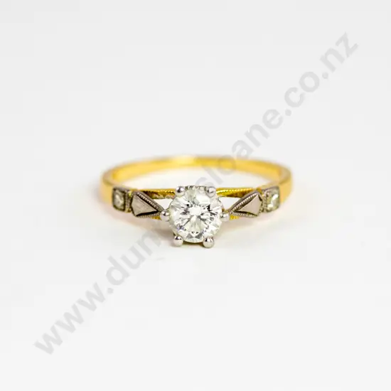 18ct Solitaire Diamond Ring