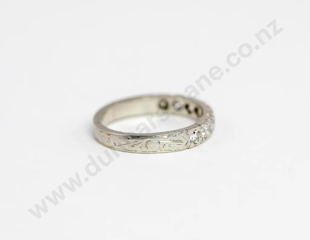 Platinum Nine Stone Diamond Eternity Band Image 1++