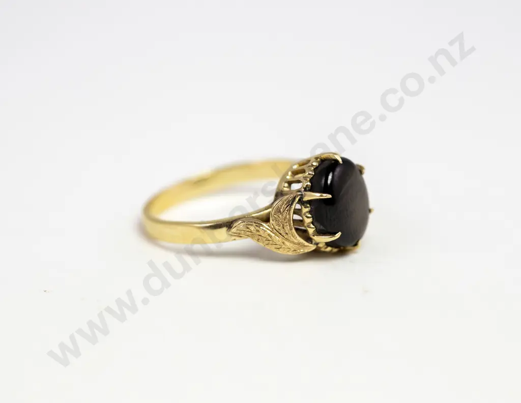14ct Single Star Sapphire Ring Image 1++