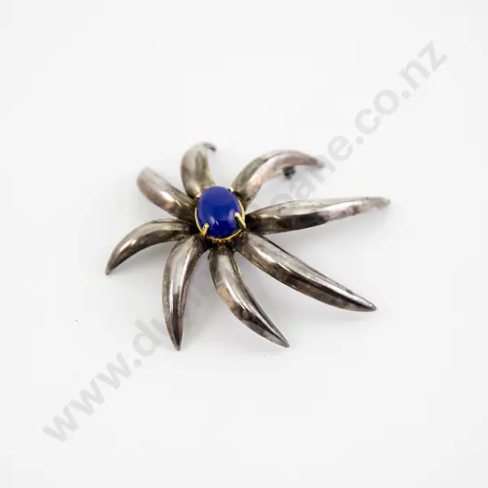 Tiffany & Co 1995 Fireworks S/S and 18ct Lapis Brooch
