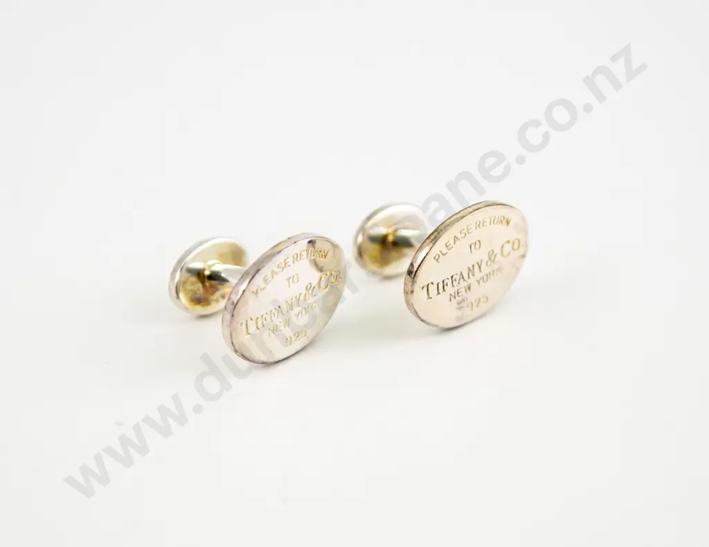 Tiffany & Co Sterling Silver Cuff Links Image 1++