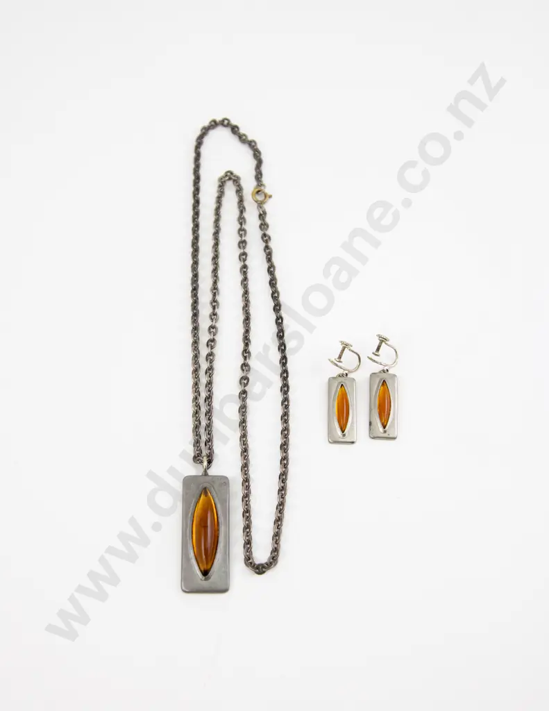 1960s Jorgen Jensen Pewter No.230 Pendant Image 1++