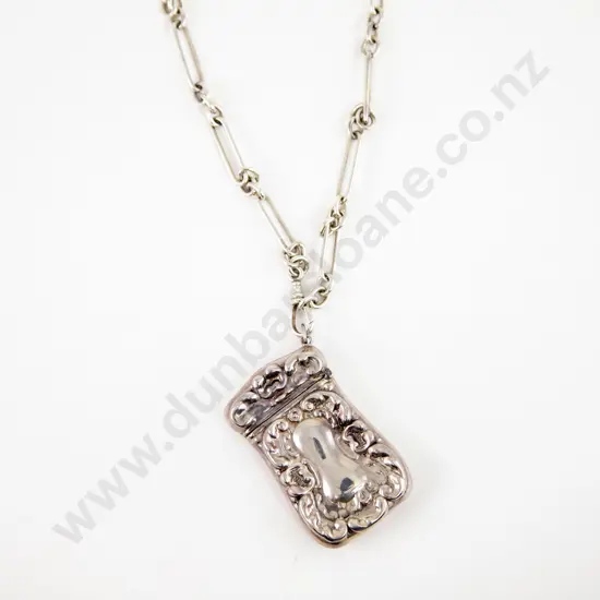 S/S Rail Link Albert Chain with Vesta
