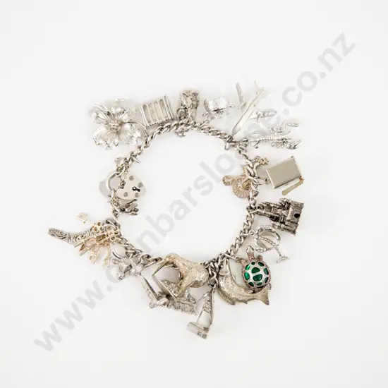 S/S Curb Link Charm Bracelet