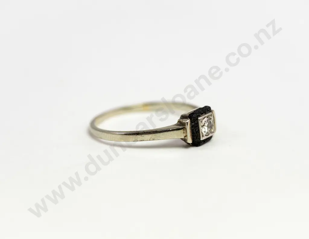 18ct White Gold Solitaire Diamond Ring Image 1++