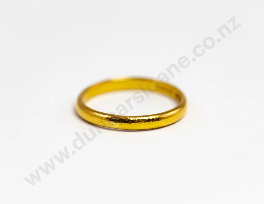 22ct Plain Wedding Band Image 1++