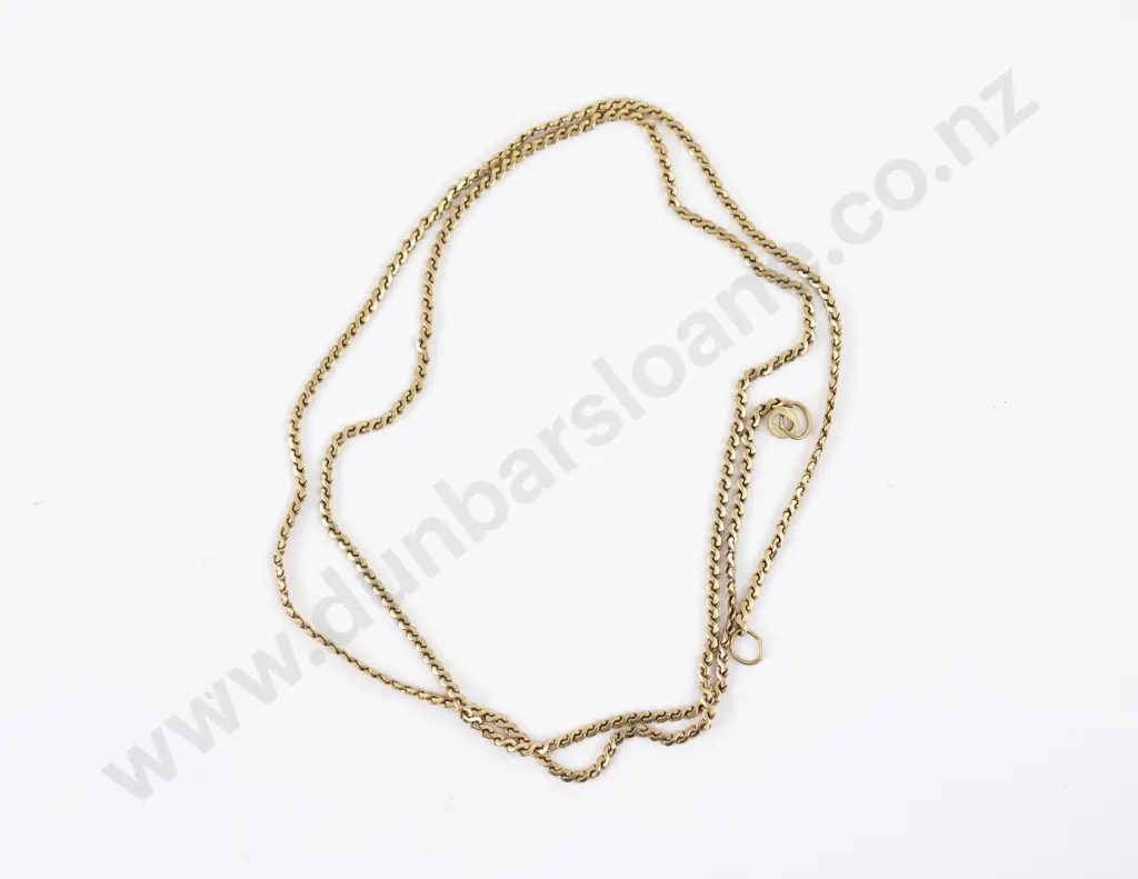 9ct Modern Curb Link Neck Chain Image 1++