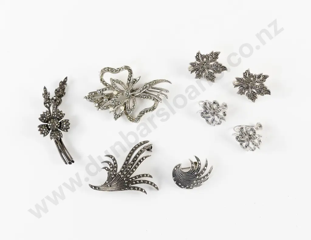 Collection of S/S Marcasite Jewellery Image 1++